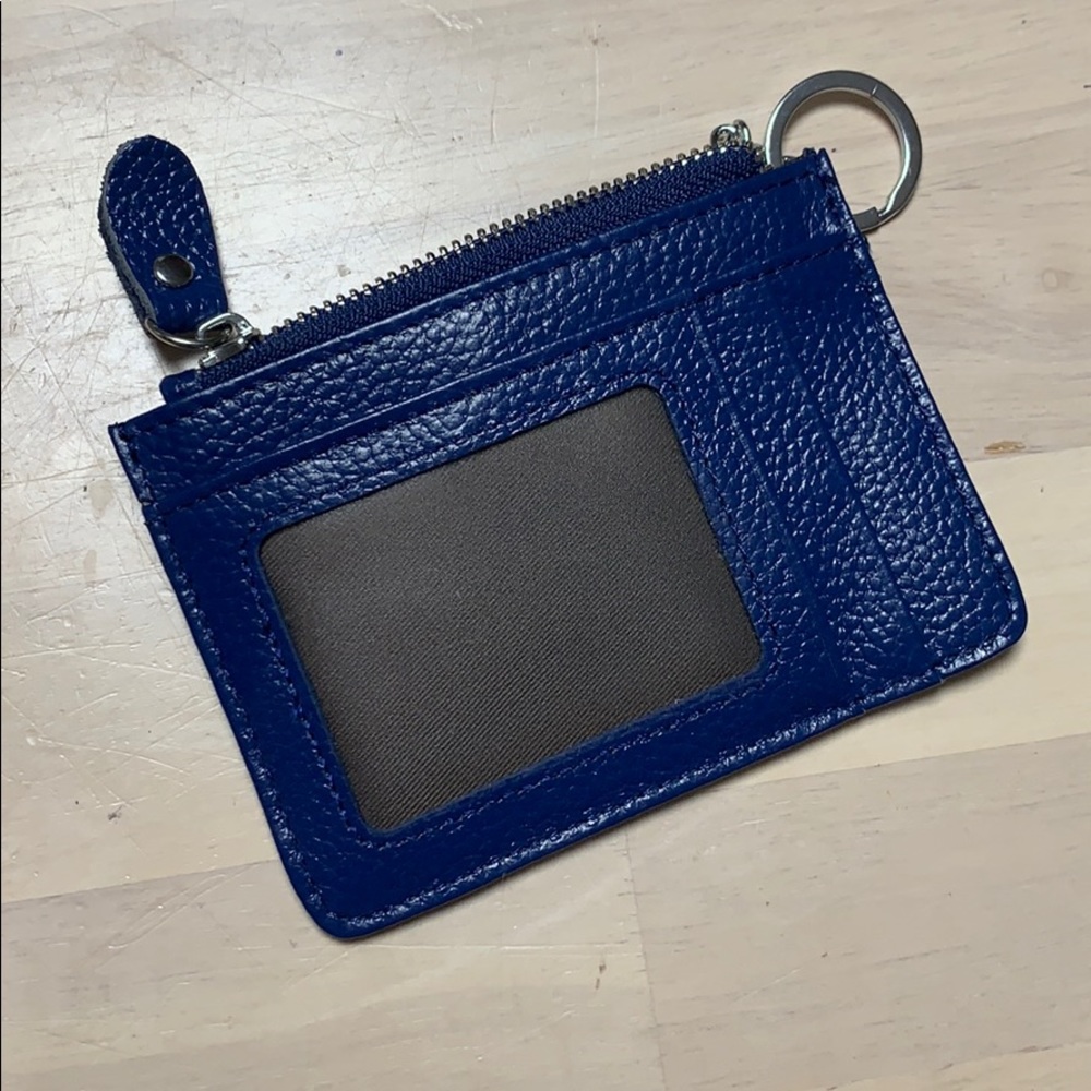 Blue ID photo wallet